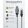 Goobay Ethernet-Adapterkabel USB-A 3.2 Gen1 > RJ-45 (schwarz/grau, 1 Meter)