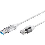 Goobay Ethernet-Adapterkabel USB-A 3.2 Gen1 > RJ-45 (weiß, 10 Meter)
