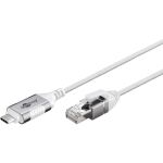 Goobay Ethernet-Adapterkabel USB-C 3.2 Gen2 > RJ-45 (weiß, 2 Meter)