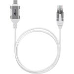 Goobay Ethernet-Adapterkabel USB-C 3.2 Gen2 > RJ-45 (weiß, 2 Meter)