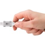 Goobay Ethernet-Adapterkabel USB-C 3.2 Gen2 > RJ-45 (weiß, 2 Meter)