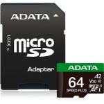 A-Data SPEED PLUS microSDXC 64 GB (UHS-I U3, Class 10, V30, A2)