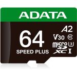 A-Data SPEED PLUS microSDXC 64 GB (UHS-I U3, Class 10, V30, A2)