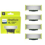 Philips Ersatzklinge OneBlade QP240/50 (silber/hellgrün, 4 Stück)