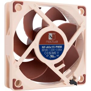 Noctua NF-A6X15 PWM Computerkühlsystem Computergehäuse Ventilator 6 cm Braun 1 Stück(e)