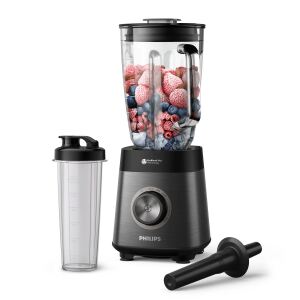 Philips 5000 Series Standmixer HR3041/00 (schwarz, 1.200 Watt, 2 Liter)