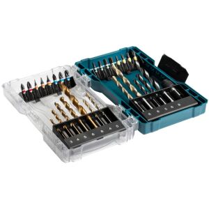 Makita Bohrer- & Bit-Satz E-07054, 29-teilig (Klappbox mit transparentem Deckel)