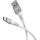Goobay Supersoftes USB 2.0 Textilkabel, USB-A Stecker > USB-C Stecker (weiß, 2 Meter)