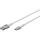 Goobay Supersoftes USB 2.0 Textilkabel, USB-A Stecker > USB-C Stecker (weiß, 2 Meter)