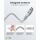 Goobay Supersoftes USB 2.0 Textilkabel, USB-C Stecker > USB-C Stecker (weiß, 1 Meter)