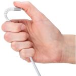 Goobay Supersoftes USB 2.0 Textilkabel, USB-C Stecker > USB-C Stecker (weiß, 2 Meter)