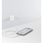 Goobay Supersoftes USB 2.0 Textilkabel, USB-C Stecker > USB-C Stecker (weiß, 2 Meter)