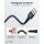 Goobay Supersoftes USB 2.0 Textilkabel, USB-A Stecker > USB-C Stecker (schwarz, 1 Meter)