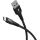Goobay Supersoftes USB 2.0 Textilkabel, USB-A Stecker > USB-C Stecker (schwarz, 2 Meter)