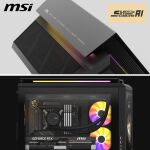 MSI MEG Vision X AI 2NVV7-009AT (schwarz/transparent, Windows 11 Home)