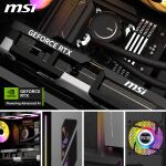 MSI MEG Vision X AI 2NVV7-009AT (schwarz/transparent, Windows 11 Home)
