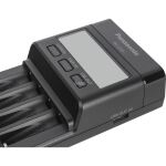 Panasonic Ladegerät eneloop Universal Smart Charger BQ-CC65E (schwarz, für 4x AA / AAA)