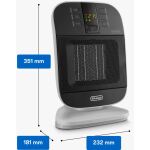 DeLonghi Heizlüfter HFX60V20 (schwarz/weiß)