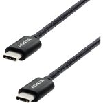 A-Data USB 2.0 Kabel, USB-C Stecker > USB-C Stecker (schwarz, 2 Meter, PD 3.0, QC 3.0, Laden mit bis zu 100 Watt)