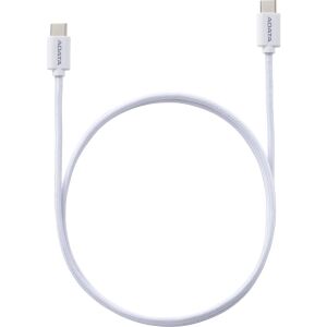 A-Data USB 2.0 Kabel, USB-C Stecker > USB-C Stecker (weiß, 2 Meter, PD 3.0, QC 3.0, Laden mit bis zu 100 Watt)