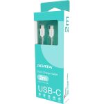 A-Data USB 2.0 Kabel, USB-C Stecker > USB-C Stecker (weiß, 2 Meter, PD 3.0, QC 3.0, Laden mit bis zu 100 Watt)