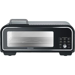 Severin Digitaler Pizzaofen SERICO (schwarz, 2.000 Watt, für Pizzen bis ca. Ø 30cm)