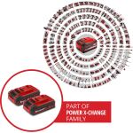 Einhell Akku Power-X-Change Plus TWIN-PACK 18Volt 3,0Ah (rot/schwarz, 2 Stück, ohne Ladegerät)