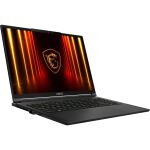 MSI Stealth A16 AI+ A3XWIG-043 AMD Ryzen AI 9 HX 370 Laptop 40,6 cm (16") Quad HD+ 32 GB LPDDR5x-SDRAM 2 TB SSD NVIDIA GeForce RTX 5080 Wi-Fi 7 (802.11be) Windows 11 Home Schwarz