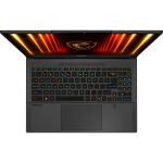 MSI Stealth A16 AI+ A3XWIG-043 AMD Ryzen AI 9 HX 370 Laptop 40,6 cm (16") Quad HD+ 32 GB LPDDR5x-SDRAM 2 TB SSD NVIDIA GeForce RTX 5080 Wi-Fi 7 (802.11be) Windows 11 Home Schwarz