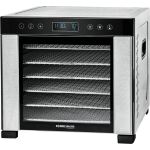 Rommelsbacher Dörrautomat DA 950 (edelstahl/schwarz, 600 Watt, Dörrfläche 30,5cm x 33cm pro Ebene)