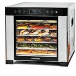 Rommelsbacher Dörrautomat DA 950 (edelstahl/schwarz, 600 Watt, Dörrfläche 30,5cm x 33cm pro Ebene)