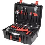 wiha Werkzeugkoffer Basic L mechanic (schwarz/rot,...