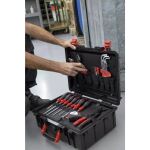 wiha Werkzeugkoffer Basic L mechanic (schwarz/rot, 36-teilig, mit Koffer)