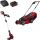 Einhell Power X-Change Akku-Rasenmäher-Set GE-CM 18/30 + Rasentrimmer GE-CT 18 (rot/schwarz, Li-Ionen Akku 4,0Ah)