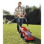 Einhell Power X-Change Akku-Rasenmäher GE-CM 36/37 Li, 36Volt (2x18V) (rot/schwarz, 2x Li-Ionen Plus Akku 4,0Ah)