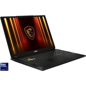 MSI Stealth 18 HX AI A2XWIG-042 Intel Core Ultra 9 275HX Laptop 45,7 cm (18") UHD+ 64 GB DDR5-SDRAM 2 TB SSD NVIDIA GeForce RTX 5080 Wi-Fi 7 (802.11be) Windows 11 Pro Schwarz