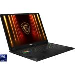 MSI Stealth 18 HX AI A2XWIG-042 Intel Core Ultra 9 275HX Laptop 45,7 cm (18") UHD+ 64 GB DDR5-SDRAM 2 TB SSD NVIDIA GeForce RTX 5080 Wi-Fi 7 (802.11be) Windows 11 Pro Schwarz