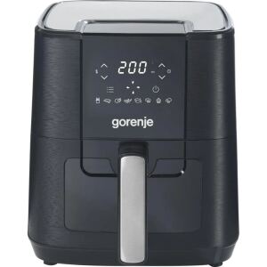 Gorenje Heißluftfritteuse AF1350DWB (schwarz, 1.350 Watt, Korb 5,4 Liter, mit Sichtfenster)