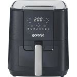 Gorenje Heißluftfritteuse AF1350DWB (schwarz, 1.350 Watt, Korb 5,4 Liter, mit Sichtfenster)