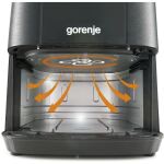 Gorenje Heißluftfritteuse AF1350DWB (schwarz, 1.350 Watt, Korb 5,4 Liter, mit Sichtfenster)