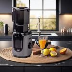 UNOLD Slow Juicer Sam (silber/schwarz, 200 Watt, Saftbehälter 1 Liter)