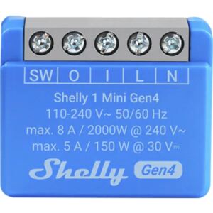Shelly 1 Mini Gen4 Intelligenter Schalter 1P Blau