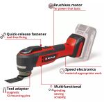 Einhell Professional Akku-Multifunktions-Werkzeug TP-MG 18 Li BL-Solo, 18Volt (rot/schwarz, ohne Akku und Ladegerät, inkl. Zubehör)