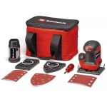 Einhell Power X-Change Akku-Faust-Schwingschleifer TE-OS 18/113 3X Li-Solo, 18Volt (rot/schwarz, ohne Akku und Ladegerät, mit Tasche + Zubehör)