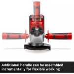 Einhell Power X-Change Akku-Winkelschleifer TC-AG 18/115 Li Kit, 18Volt (rot/schwarz, Li-Ion-Akku 4,0Ah)
