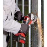 Einhell Power X-Change Akku-Winkelschleifer TC-AG 18/115 Li Kit, 18Volt (rot/schwarz, Li-Ion-Akku 4,0Ah)
