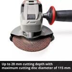 Einhell Power X-Change Akku-Winkelschleifer TE-AG 18/115-2 Li - Solo, 18Volt (rot/schwarz, ohne Akku und Ladegerät)