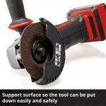 Einhell Power X-Change Akku-Winkelschleifer TE-AG 18/115-2 Li - Solo, 18Volt (rot/schwarz, ohne Akku und Ladegerät)