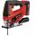 Einhell Power X-Change Akku-Stichsäge TC-JS 18/70 Li, 18Volt (rot/schwarz, Li-Ionen Akku 2,5Ah, Koffer E-Box Basic)