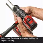 Einhell Professional Akku-Schlagbohrschrauber TP-CD 18/120 Li-i BL - Solo, 18Volt (schwarz/rot, ohne Akku und Ladegerät)